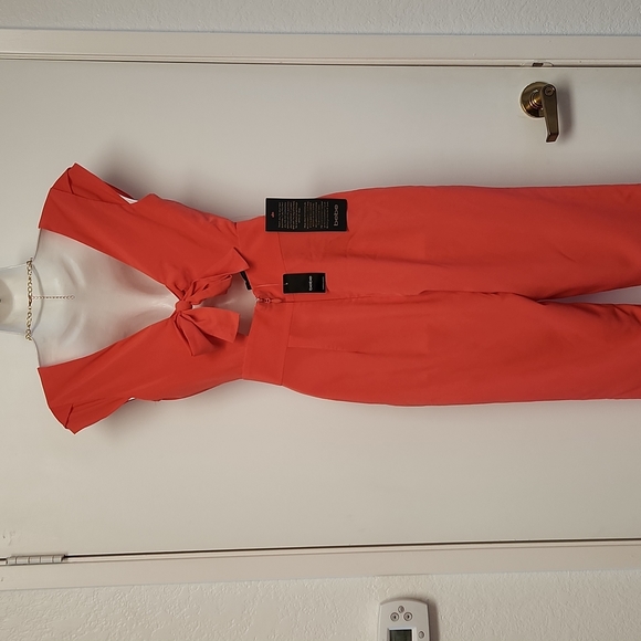 bebe Emma Bow Jumpsuit -- NWT - Picture 8 of 9